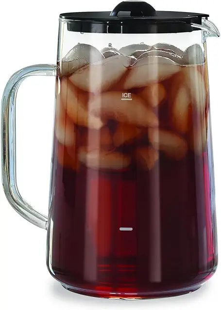 LITIFO 2.5 quart glass iced tea pitcher